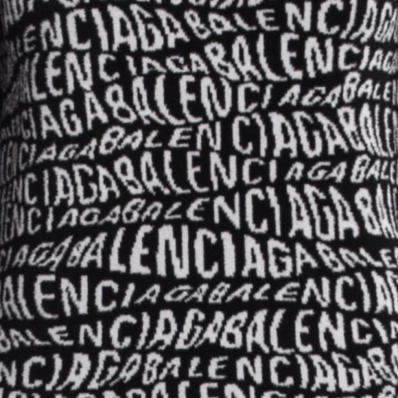 Authentic Balenciaga all over wavy Logo sweater - Picture 3 of 6